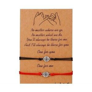 Compass  Matching Bracelet - Best Friends - Mother Daughter , Couples USA SHIP